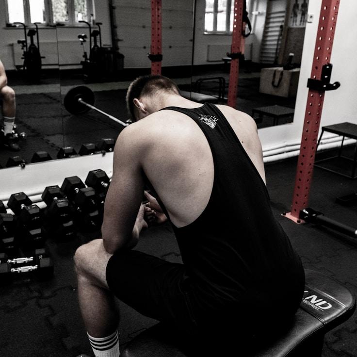 Well-equipped gym with free weights
